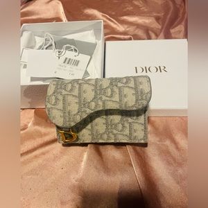 Dior saddle wallet
